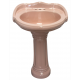 Mexican Talavera Pedestal Sink  Roman Pink